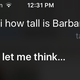 Image for article titled I Swear to God Siri Was Messing With Me Last Night About Barbara Bush's Height